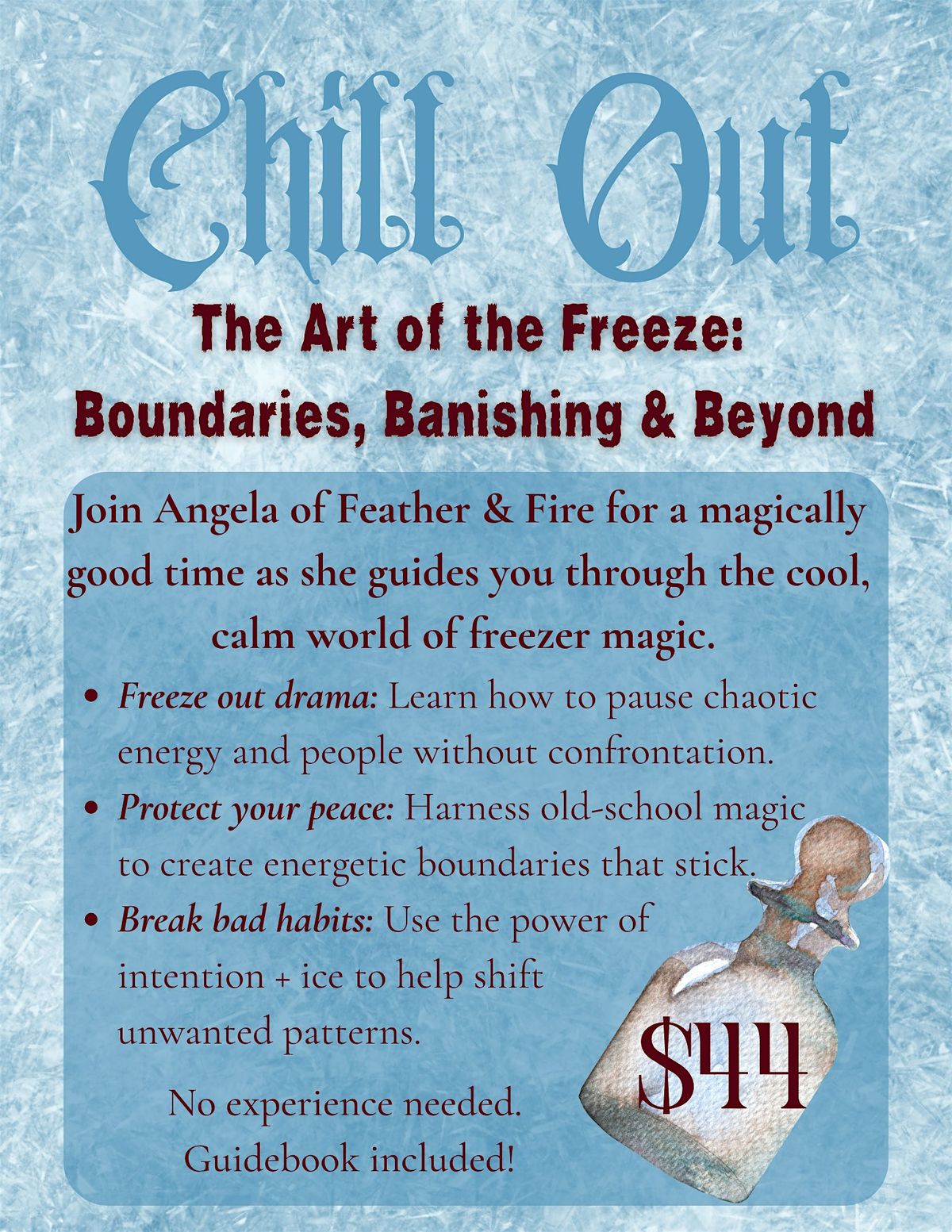 Chill Out: The Art of the Freezer Spell, 12 August | Event in Everett | AllEvents