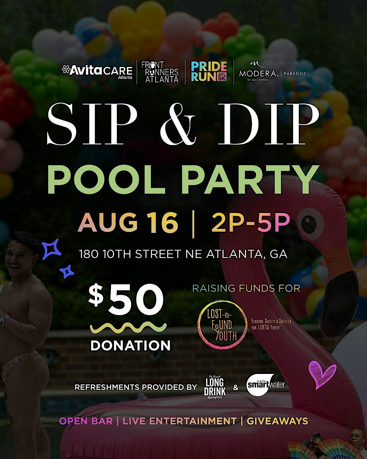 Sip & Dip Pool Party, 16 August | Event in Atlanta | AllEvents