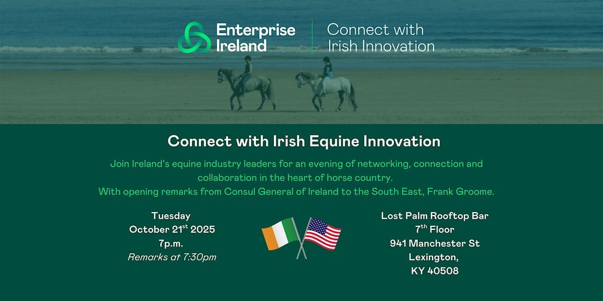 Connect with Irish Equine Innovation, 21 October | Event in Lexington | AllEvents