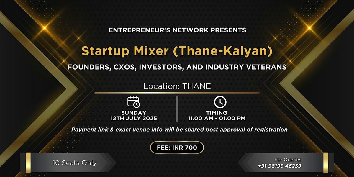 Startup Mini-Meetup (Thane to  Kalyan), 12 July | Event in Thane | AllEvents