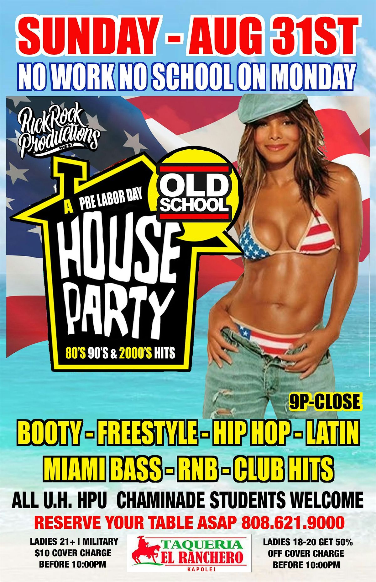 PRE-LABOR DAY OLD SCHOOL PARTY, 31 August | Event in Kapolei | AllEvents