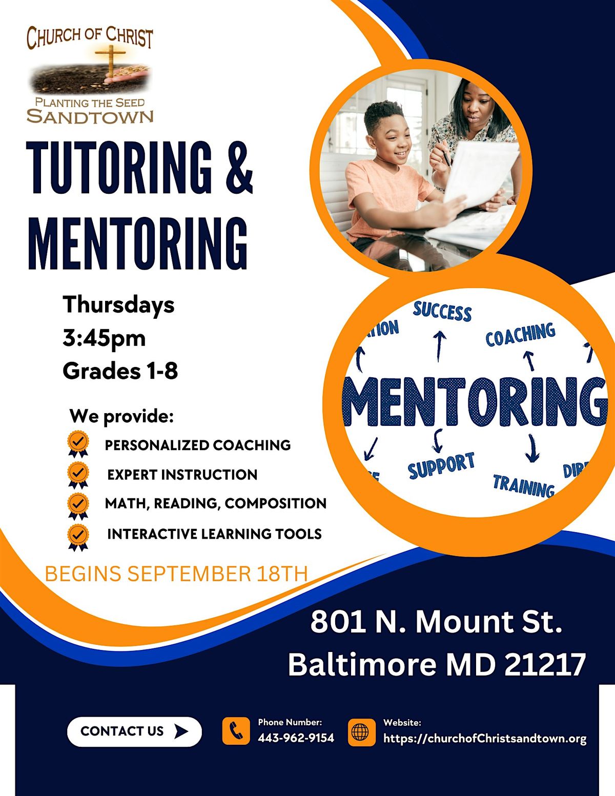 Tutoring & Mentoring, 18 September | Event in Baltimore | AllEvents