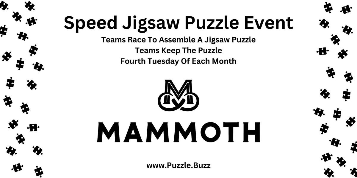 Speed Puzzling at Mammoth Distilling in Traverse City, MI | Event in Traverse City | AllEvents