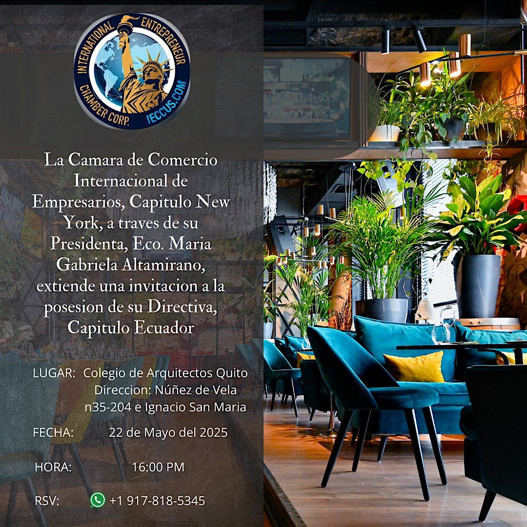 POSESION DE DIRECTIVA CAPITULO ECUADOR, 22 May | Event in Quito | AllEvents