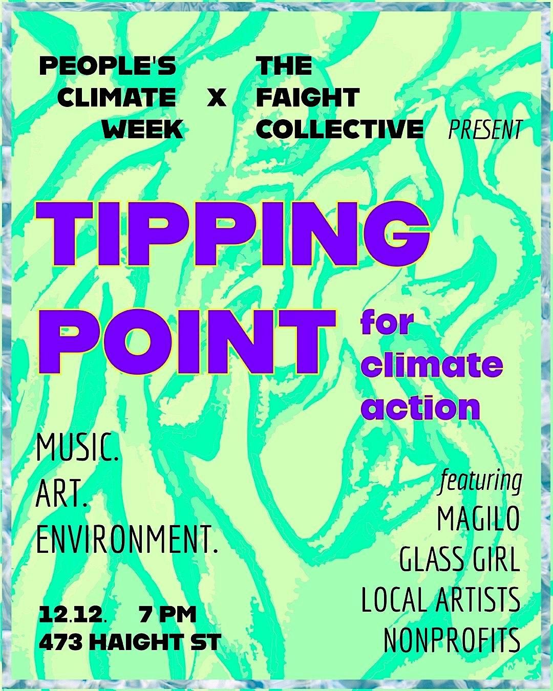 Tipping Point: A Night of Art & Activism, 12 December | Event in San Francisco | AllEvents