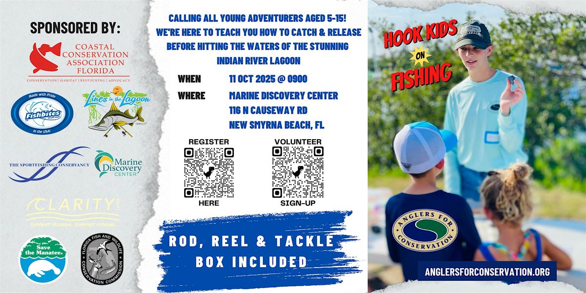 Fall 2025 Hook Kids on Fishing - Volusia County, 11 October | Event in New Smyrna Beach | AllEvents