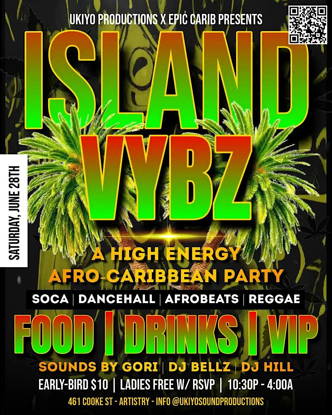 ISLAND VYBZ: AN AFROBEATS & CARIBBEAN PARTY, 28 June | Event in Honolulu | AllEvents