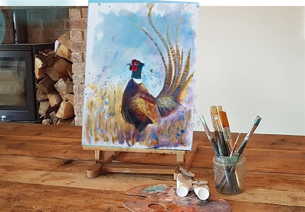 Painting workshop Pleasant pheasant’  @ The Twisted Knot, Doncaster, 3 October | Event in Doncaster | AllEvents