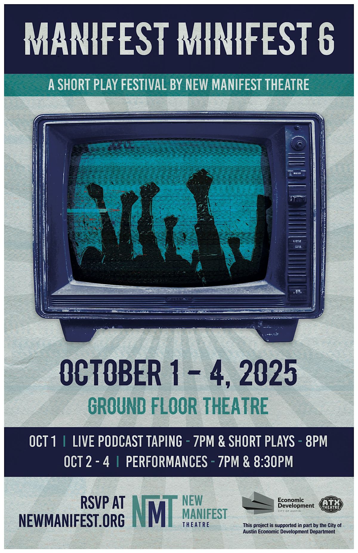 Manifest Minifest: Short Play Performances & Closing Party, 4 October | Event in Austin | AllEvents