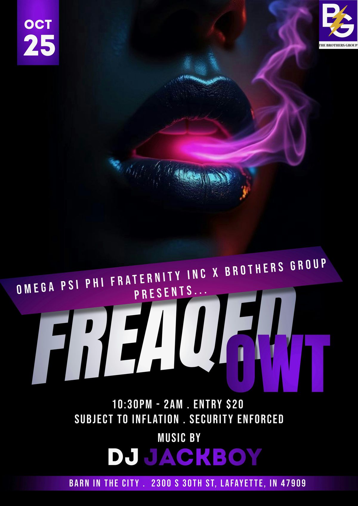 FREAQED OWT, 25 October | Event in Lafayette | AllEvents