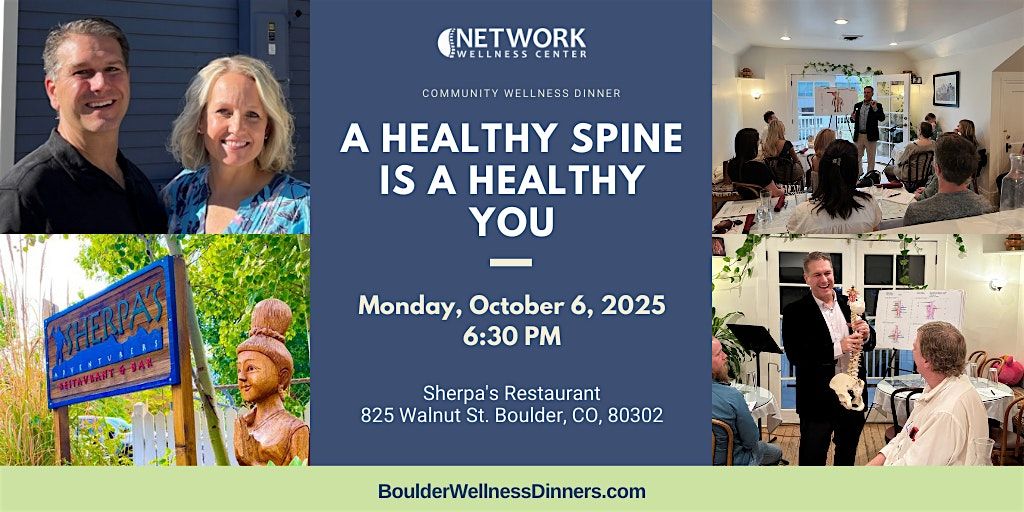 A Healthy Spine is a Healthy You, 6 October | Event in Boulder | AllEvents