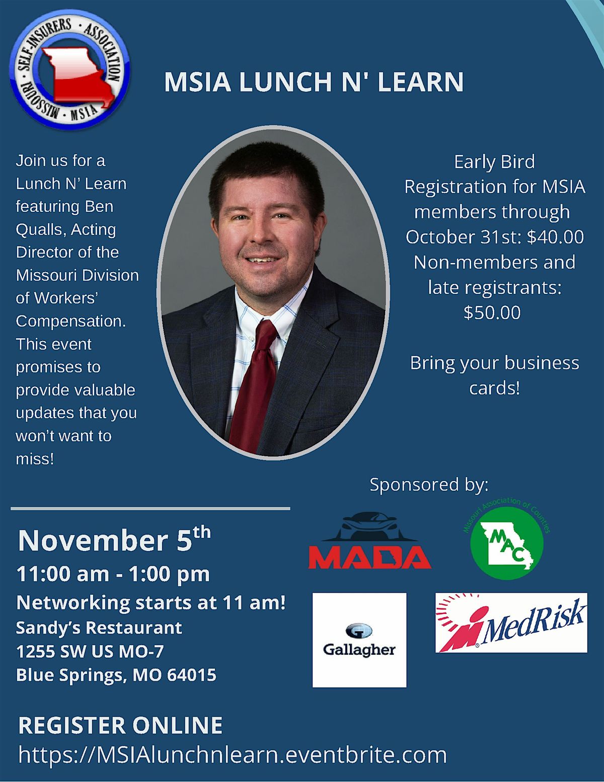 MSIA Lunch N' Learn, 5 November | Event in Blue Springs | AllEvents