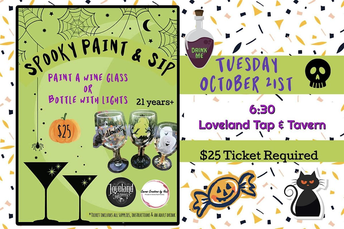 Spooky Paint & Sip, 21 October | Event in Loveland | AllEvents