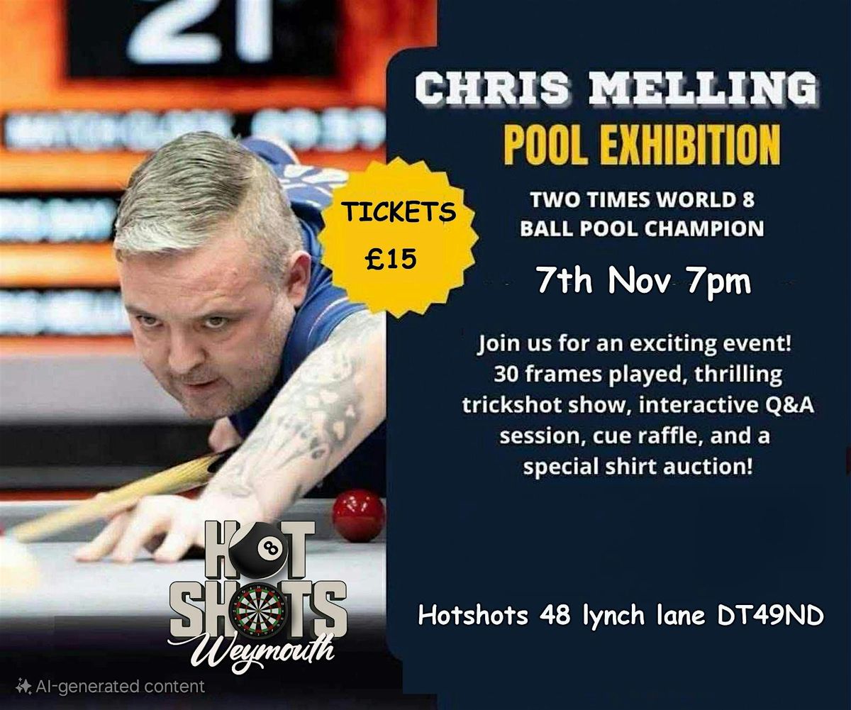 An Evening with Chris Melling - Pool Exhibition, 7 November | Event in Weymouth | AllEvents