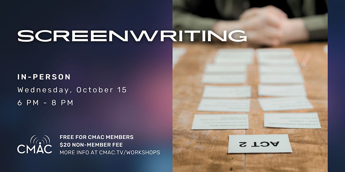Workshop: Screenwriting, 15 October | Event in Fresno | AllEvents
