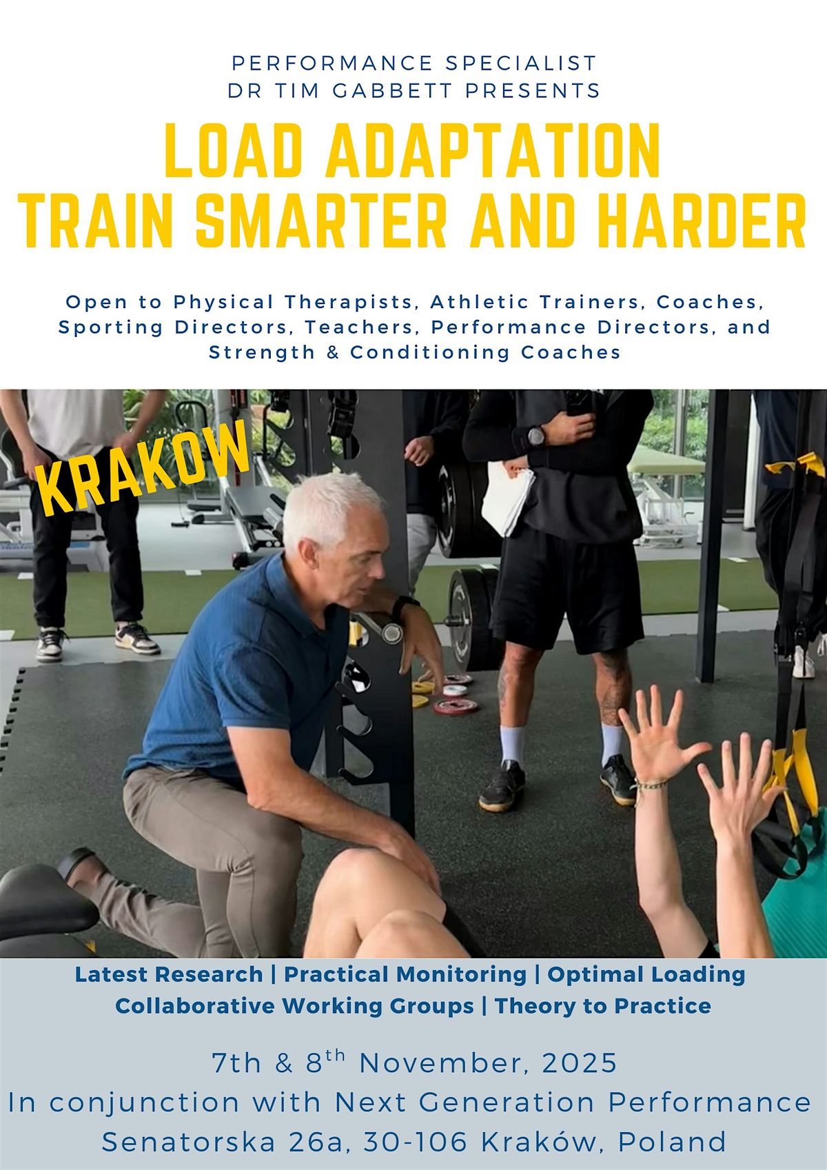 Load Adaptation - Train Smarter and Harder (Krakow), 7 November | Event in Krakow | AllEvents