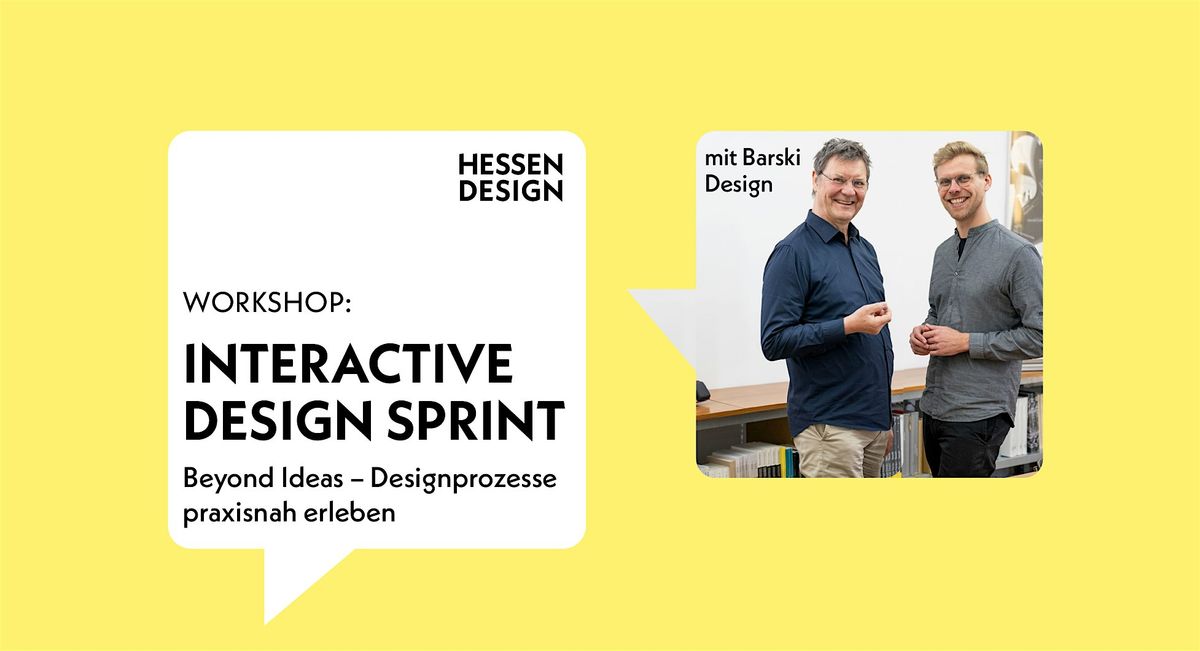INTERACTIVE DESIGN SPRINT - Beyond Ideas - Designprozesse praxisnah erleben, 7 November | Event in Darmstadt