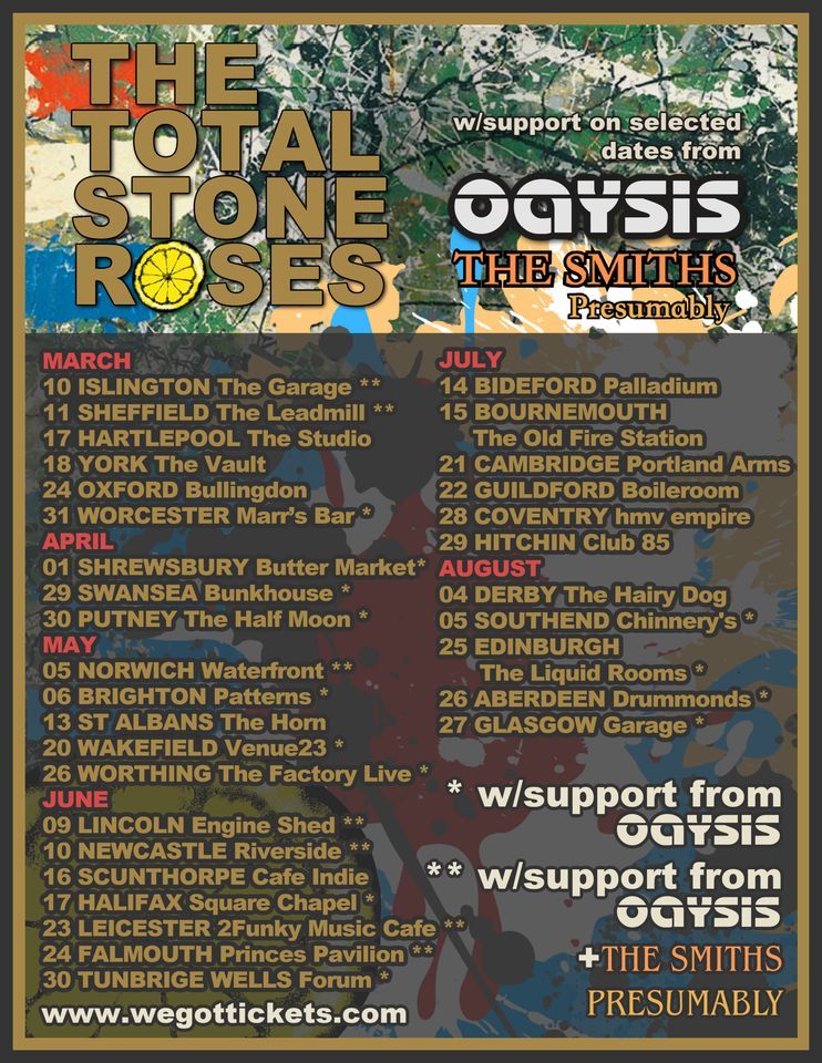 The Total Stone Roses Live in Bournemouth, The Old Fire Station ...