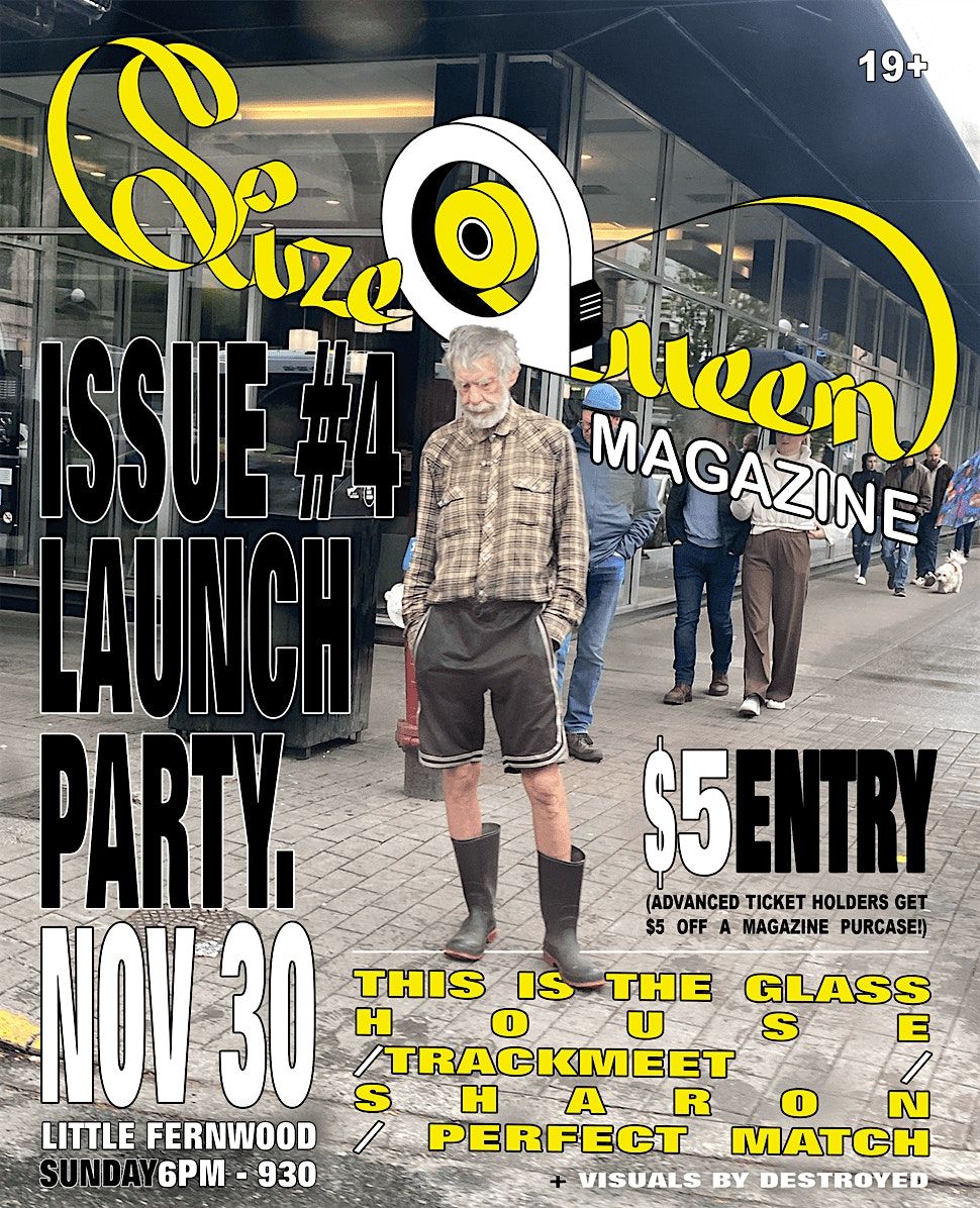 SizeQueen Magazine Issue #4 LAUNCH PARTY, 30 November | Event in Victoria | AllEvents