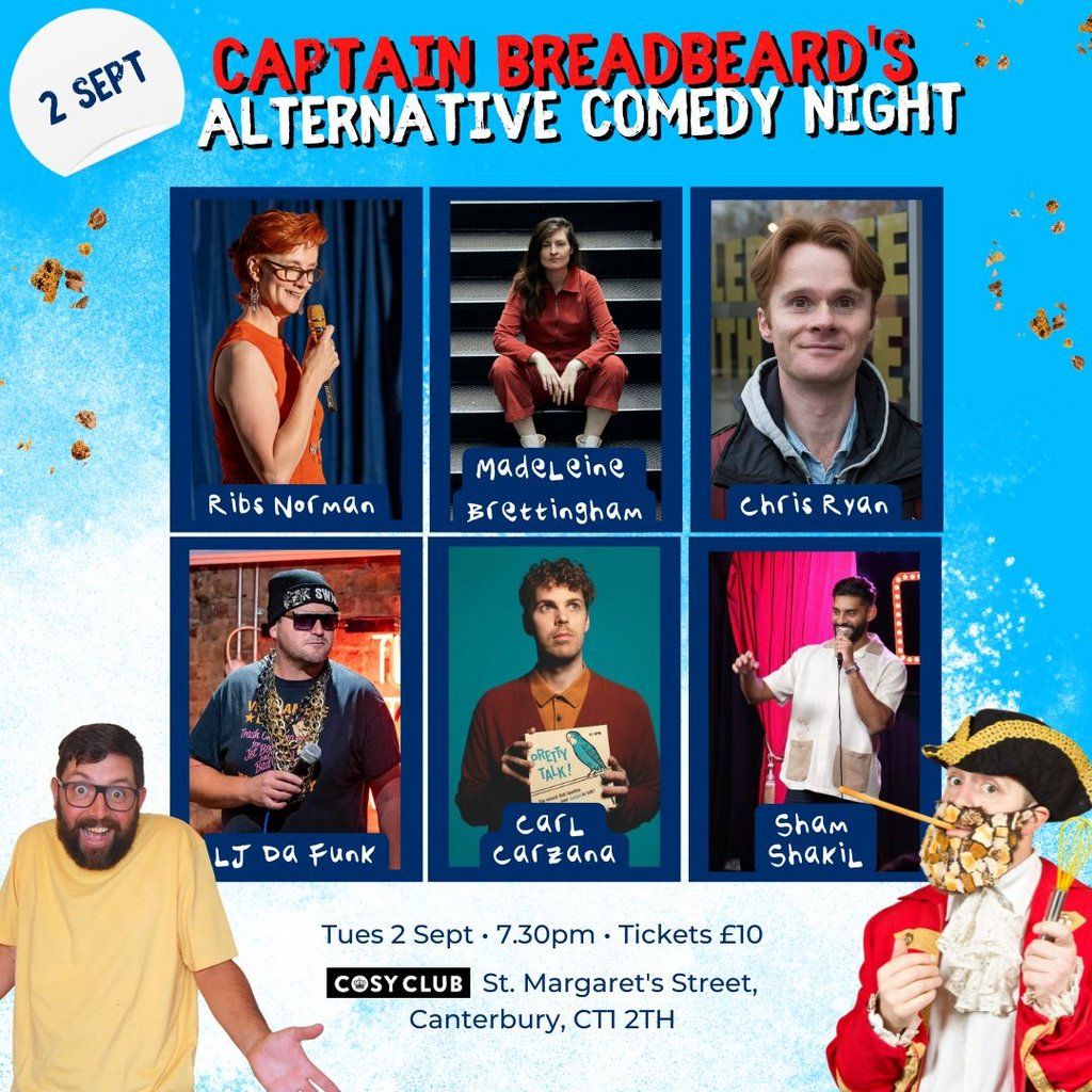 Captain Breadbeard's Alternative Comedy Night, 2 September | Event in Canterbury | AllEvents