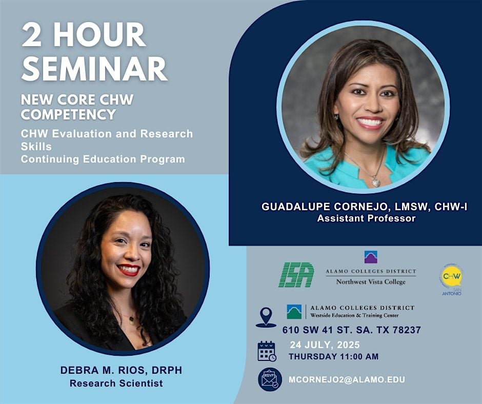 CHW Evaluation and Research Skills Continuing Education Program | Event in San Antonio | AllEvents