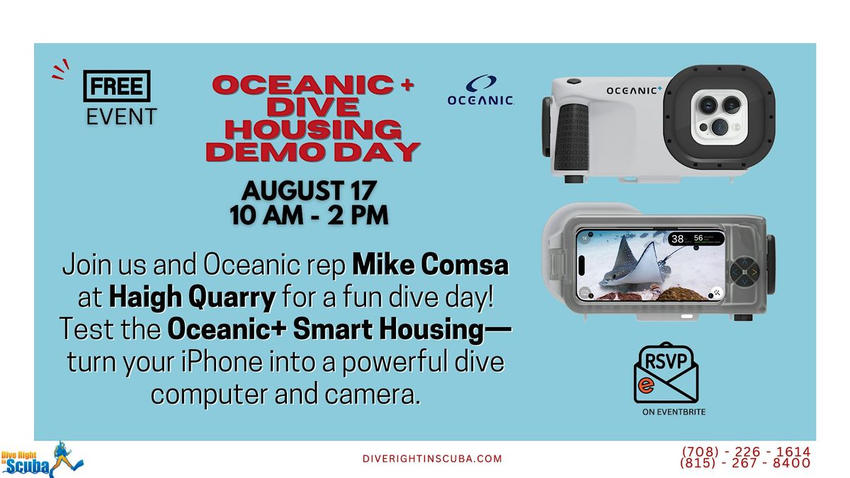 Oceanic + Dive Housing Demo day, 17 August | Event in Kankakee | AllEvents