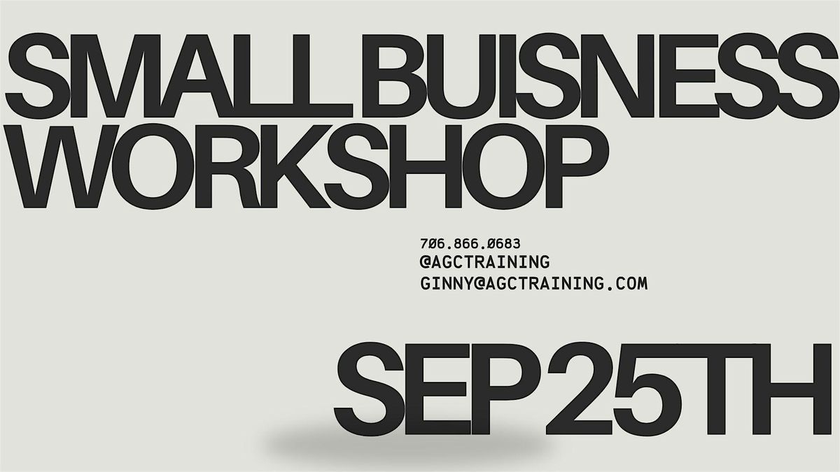 Small Business Workshop, 25 September | Event in Augusta | AllEvents