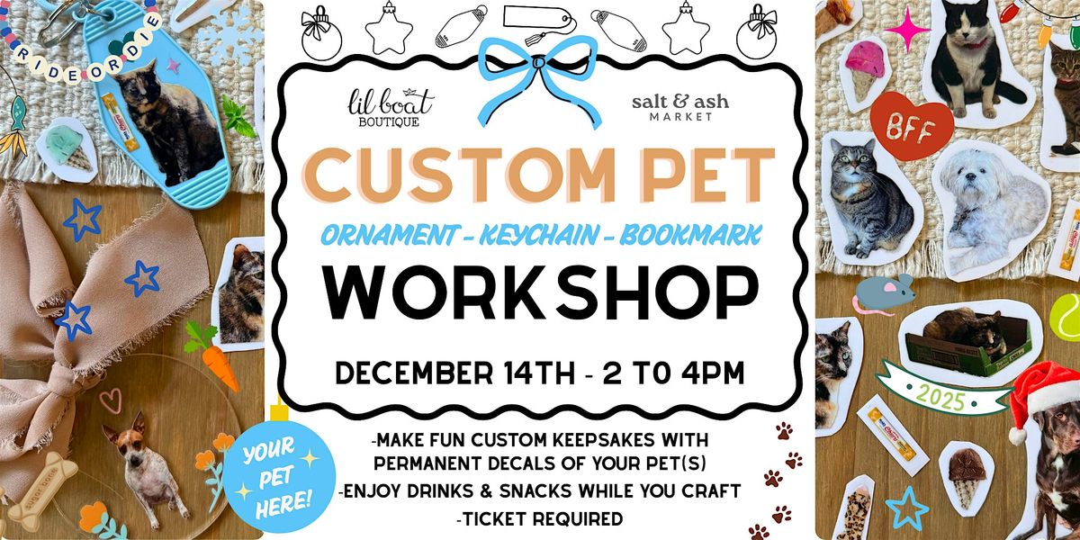 December Custom Pet Keychain & Ornament Workshop, 14 December | Event in Indianapolis | AllEvents
