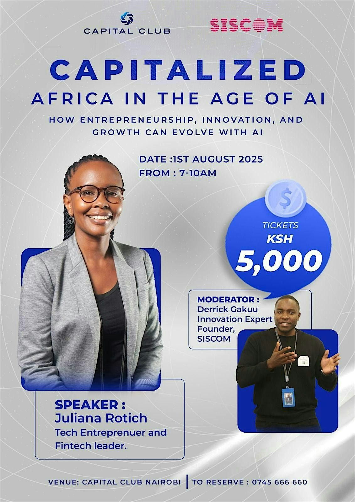 Capitalized: Africa in the Age of AI, 1 August | Event in Nairobi | AllEvents