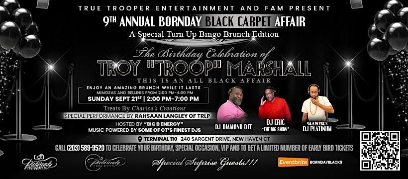 9th Annual BornDAY Black Carpet Affair, 21 September | Event in New Haven | AllEvents