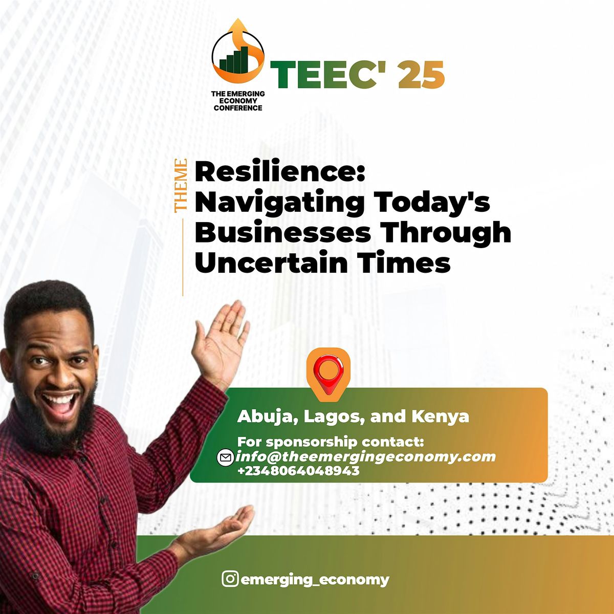 TEEC 25’- RESILIENCE: NAVIGATING TODAYS BUSINESSES THROUGH UNCERTAIN TIMES, 18 October | Event in Abuja