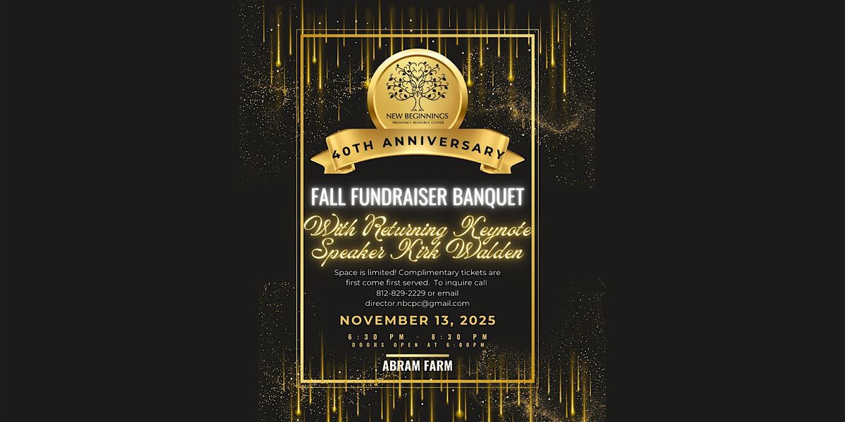New Beginnings Pregnancy Resource Center Annual  Fall Banquet Fundraiser, 13 November | Event in Spencer | AllEvents