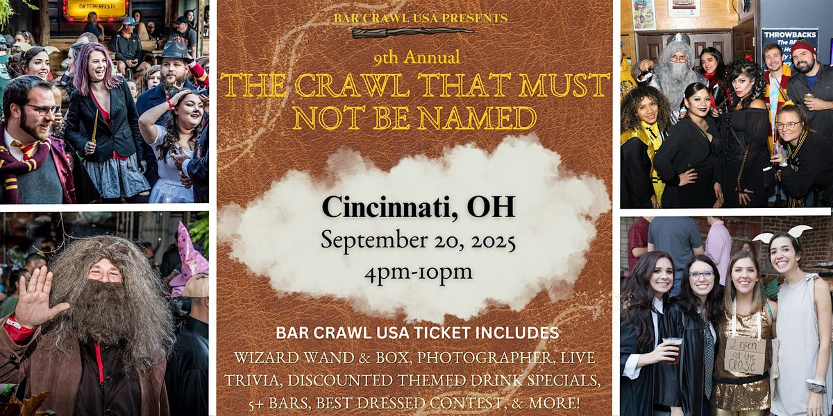 The Crawl That Must Not Be Named: Cincinnati, 20 September | Event in Cincinnati | AllEvents