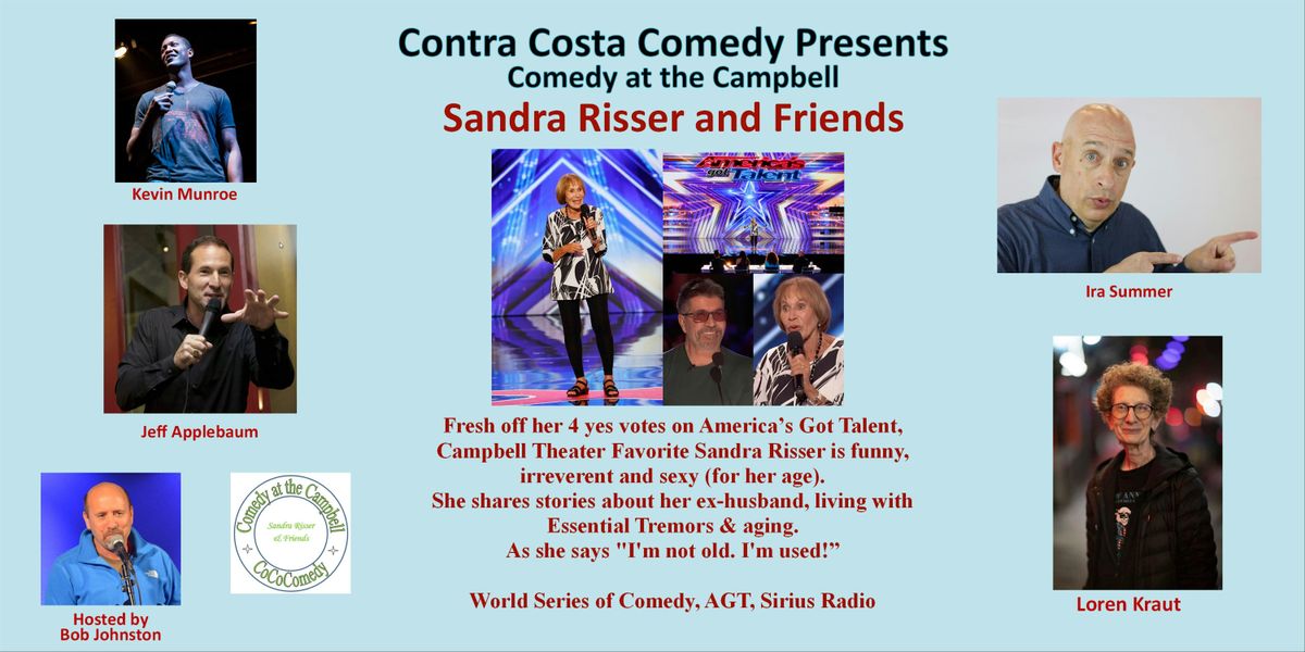 Sandra Risser and Friends - Comedy at the Campbell, 16 October | Event in Martinez | AllEvents