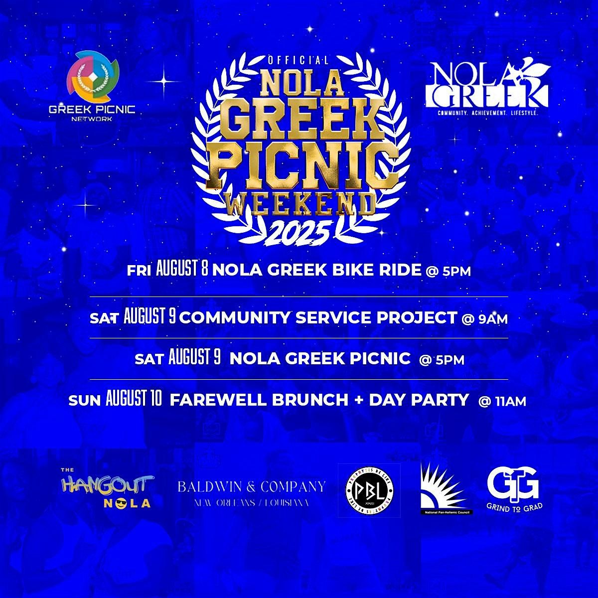 6TH ANNUAL OFFICIAL NOLA GREEK PICNIC WEEKEND, 8 August | Event in New Orleans | AllEvents