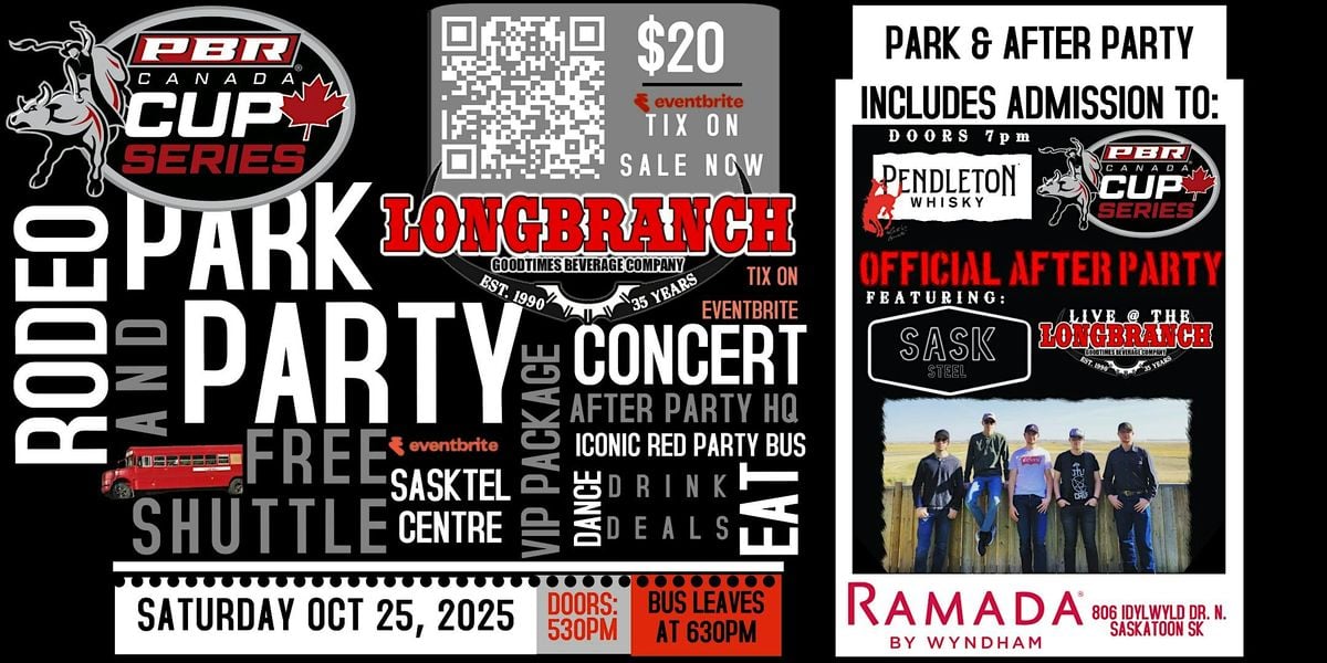 SATURDAY PBR PARK & AFTER PARTY  AT LONGBRANCH, 25 October | Event in Saskatoon | AllEvents