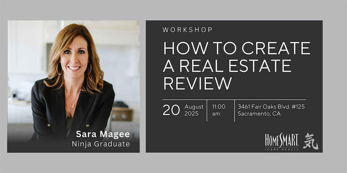 How to Create a Real Estate Review with Sara Magee | Event in Sacramento | AllEvents