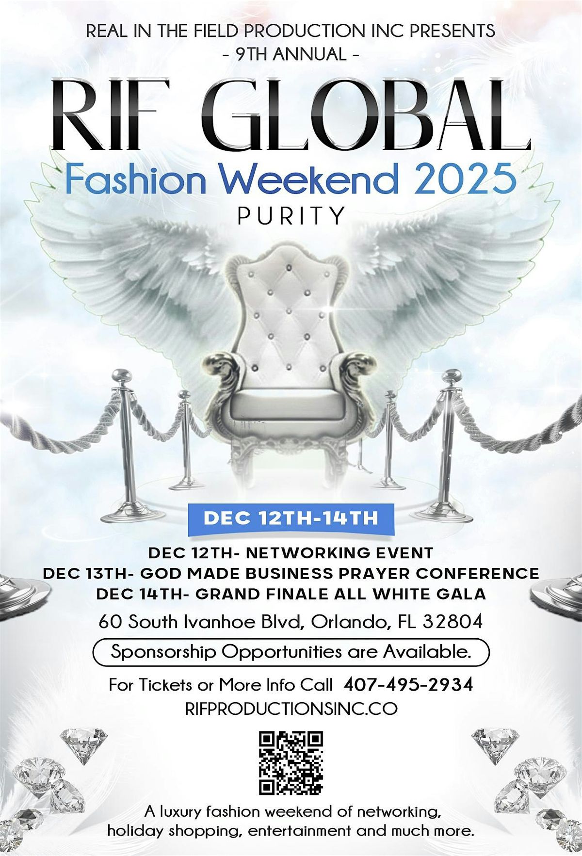 9th  Annual RIF Global Fashion Weekend, 12 December | Event in Orlando | AllEvents