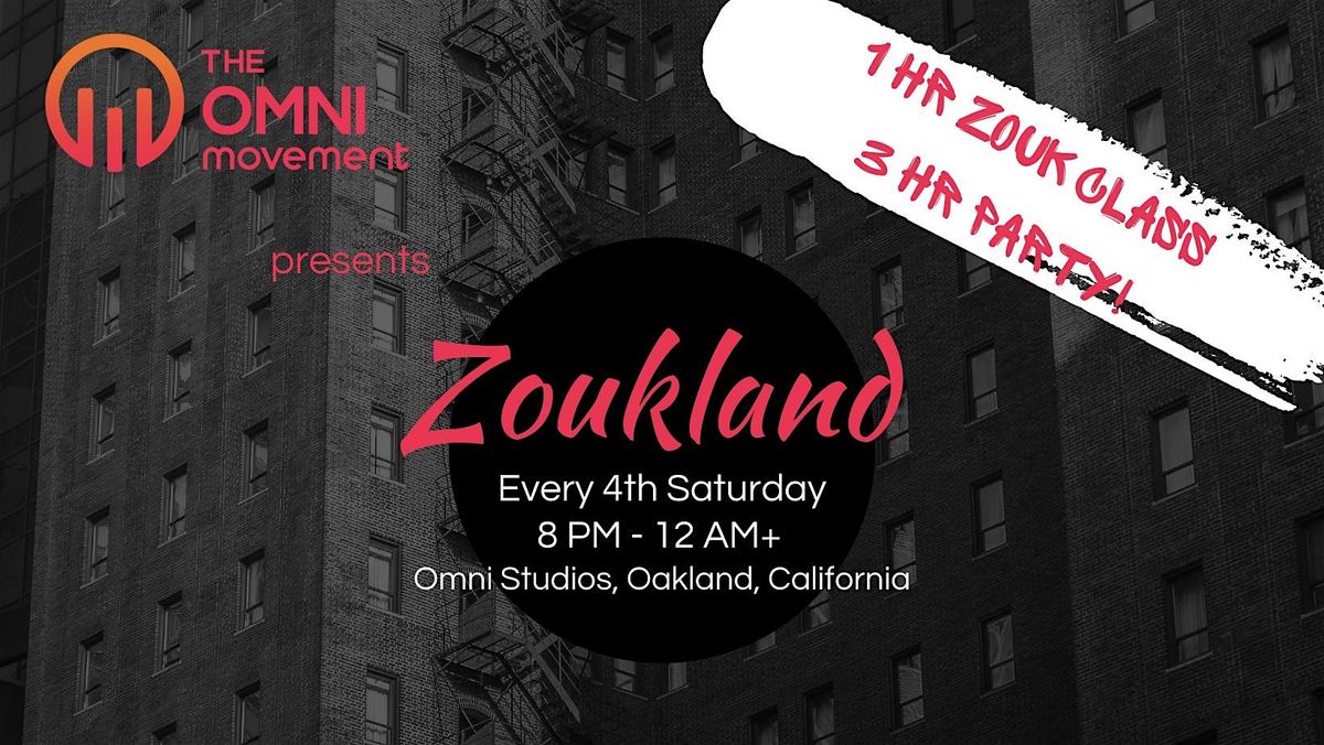 Zoukland: Oakland's Monthly Zouk Social, 24 May | Event in Oakland | AllEvents