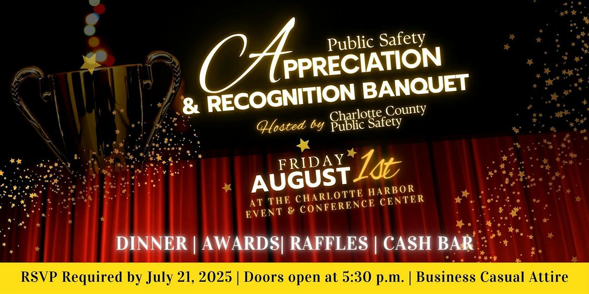 Public Safety Appreciation & Recognition Banquet, 1 August | Event in Punta Gorda | AllEvents