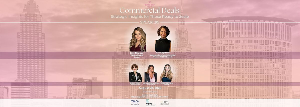 Commercial Deals: Strategic Insights for Those Ready to Scale, 28 August | Event in Cleveland | AllEvents