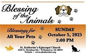 Blessing of the Animals, 5 October | Event in Williamston | AllEvents