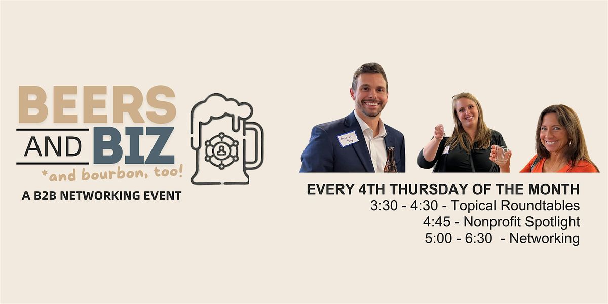 Beers and Biz B2B Networking, 22 May | Event in Cincinnati | AllEvents