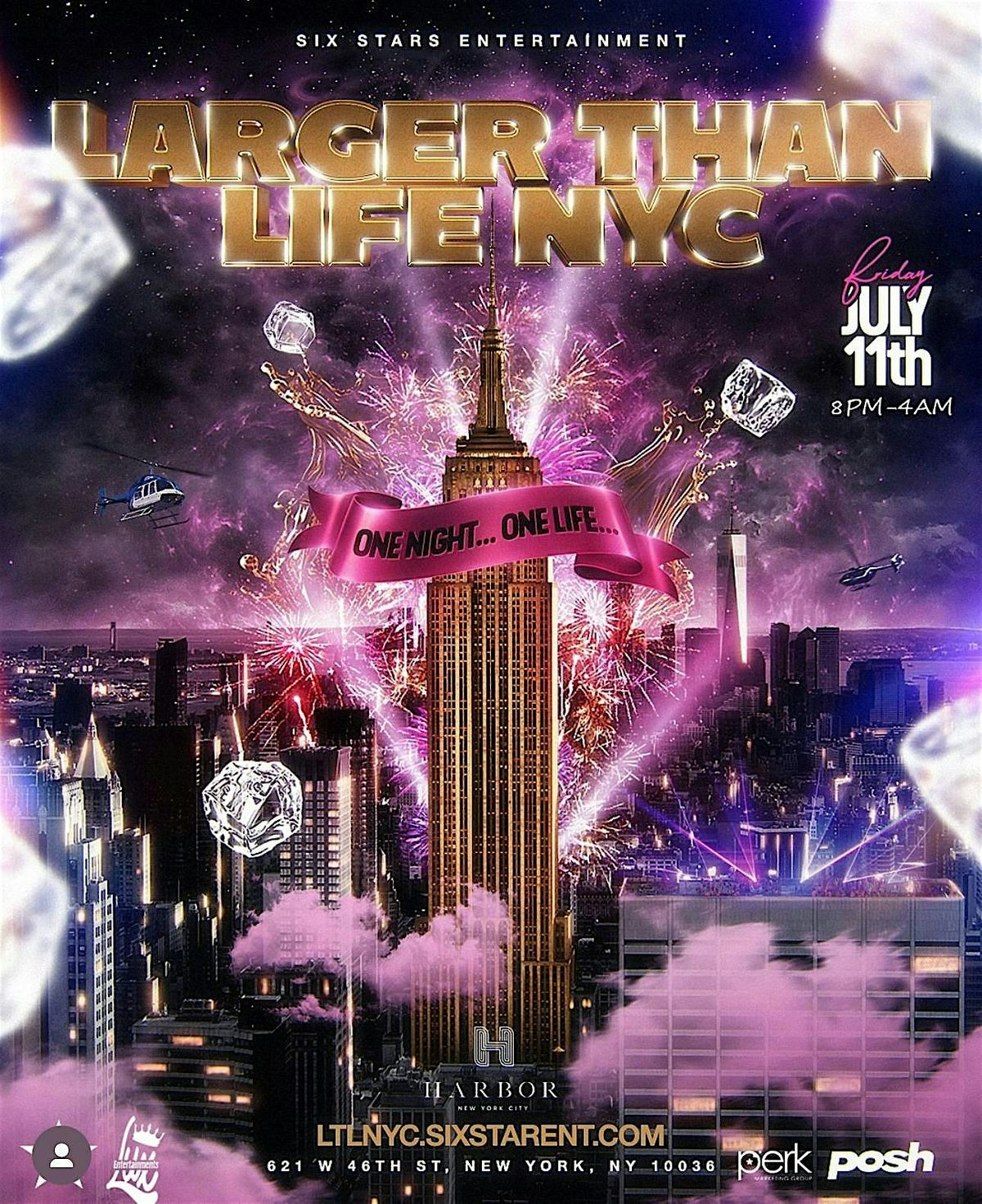 LARGER THAN LIFE @HARBOR ROOFTOP, 11 July | Event in New York | AllEvents