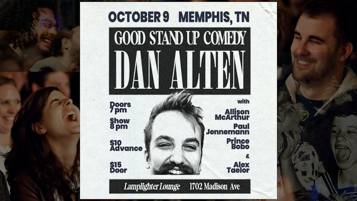 Dan Alten (good stand up comedy) at the Lamplighter, 9 October | Event in Memphis | AllEvents