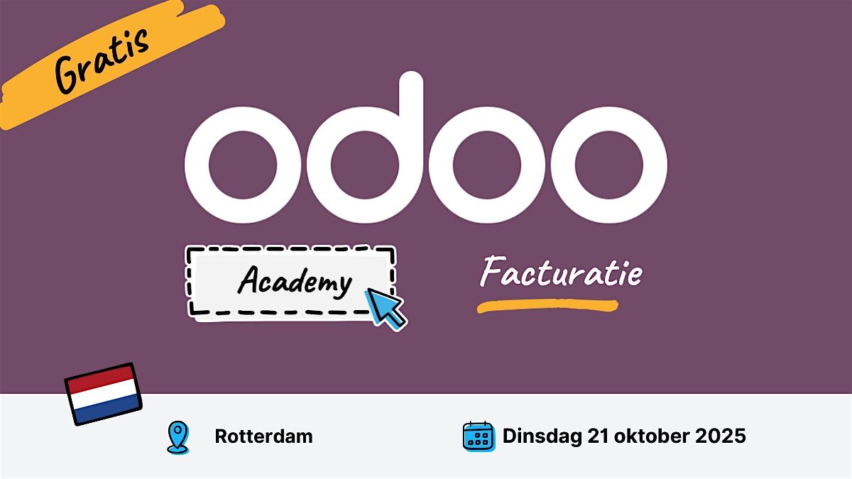 Odoo Academy Facturatie - Rotterdam, 21 October | Event in Rotterdam | AllEvents