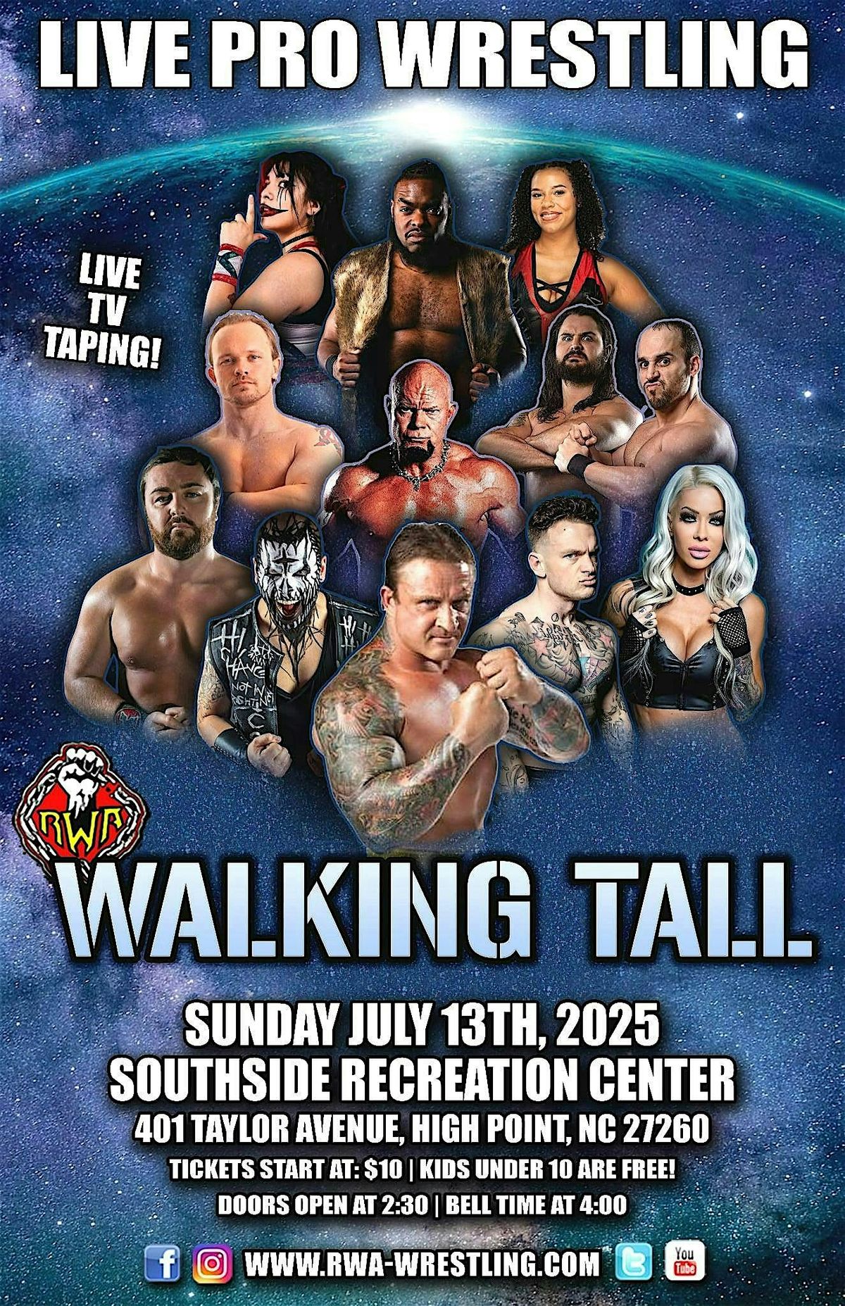 RWA: Walking Tall, 13 July | Event in High Point | AllEvents