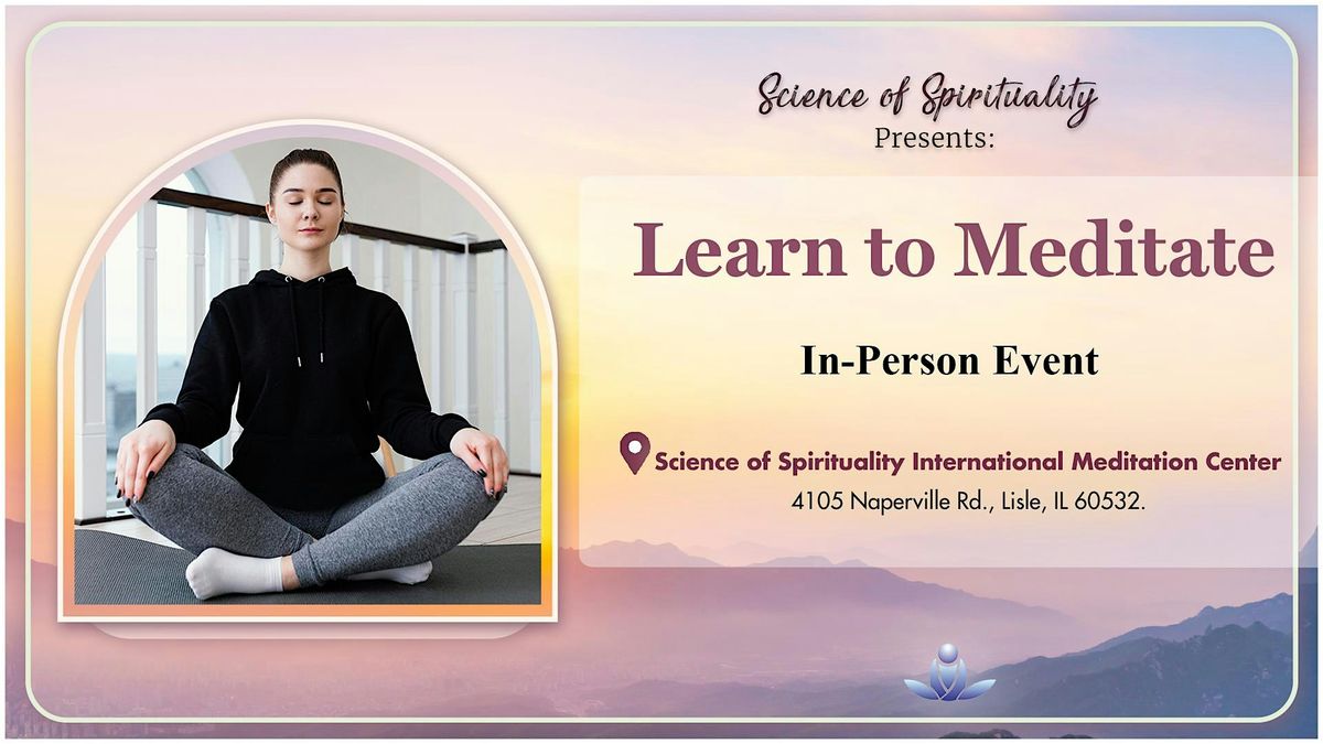 Learn to Meditate, 7 May | Event in Lisle | AllEvents