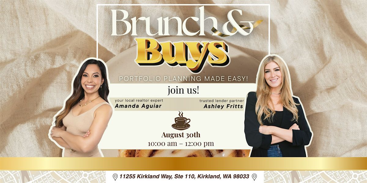Brunch & Buys: Portfolio Planning Made Easy, 30 August | Event in Kirkland | AllEvents