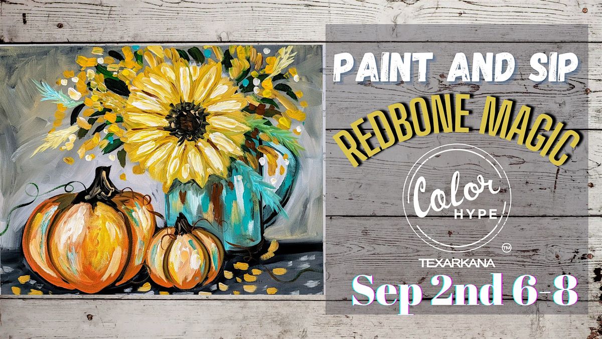 "Pumpkin Rustic" Paint and Sip with ColorHype TXK at Redbone Magic, 2 September | Event in Texarkana